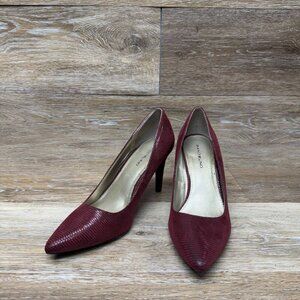 Bandolino Fairbury Dark Red Pointed Toe Pumps Women's Size 7.5